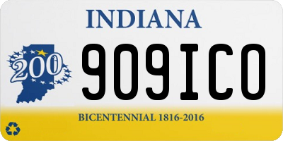 IN license plate 909ICO