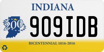 IN license plate 909IDB