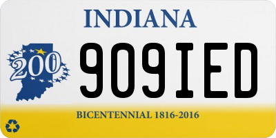 IN license plate 909IED