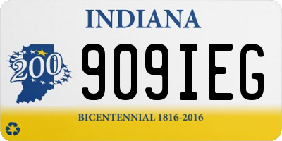 IN license plate 909IEG