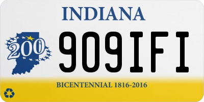 IN license plate 909IFI