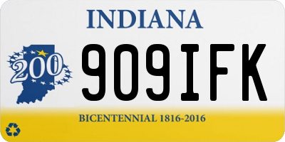 IN license plate 909IFK