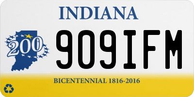 IN license plate 909IFM