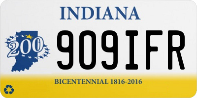 IN license plate 909IFR