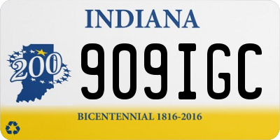 IN license plate 909IGC