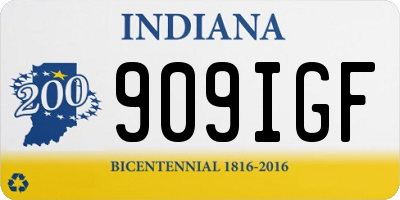 IN license plate 909IGF