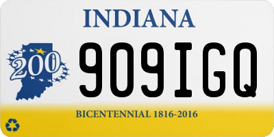 IN license plate 909IGQ