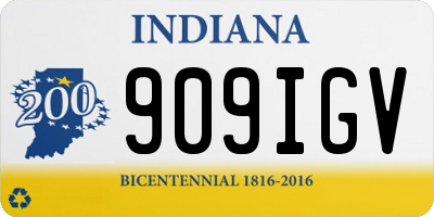 IN license plate 909IGV