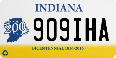 IN license plate 909IHA