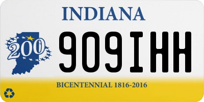 IN license plate 909IHH