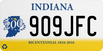 IN license plate 909JFC