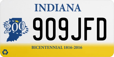 IN license plate 909JFD