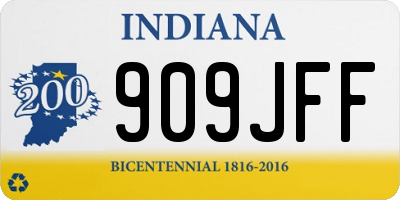IN license plate 909JFF