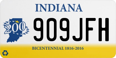 IN license plate 909JFH