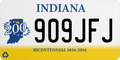 IN license plate 909JFJ