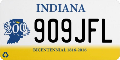 IN license plate 909JFL