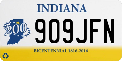IN license plate 909JFN