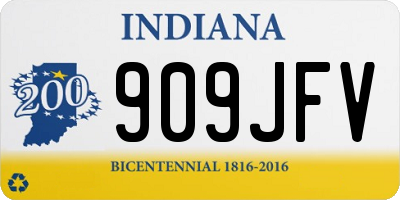 IN license plate 909JFV
