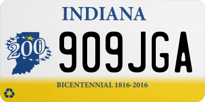 IN license plate 909JGA