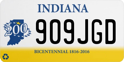 IN license plate 909JGD