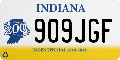 IN license plate 909JGF