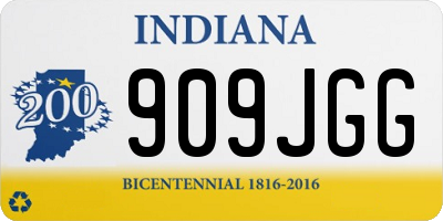 IN license plate 909JGG