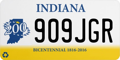 IN license plate 909JGR