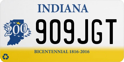 IN license plate 909JGT