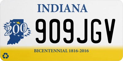 IN license plate 909JGV