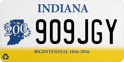 IN license plate 909JGY