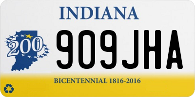 IN license plate 909JHA