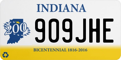 IN license plate 909JHE
