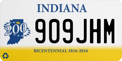 IN license plate 909JHM