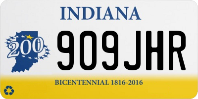 IN license plate 909JHR