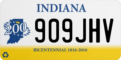 IN license plate 909JHV