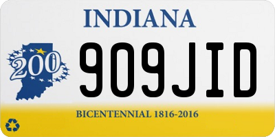 IN license plate 909JID