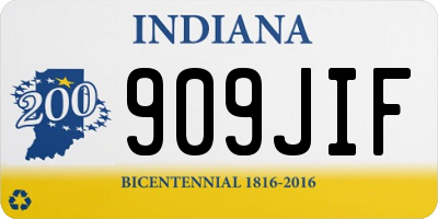 IN license plate 909JIF