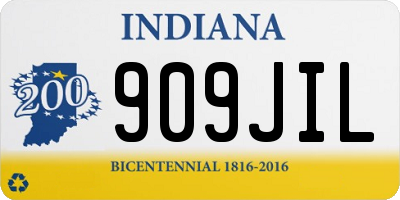 IN license plate 909JIL