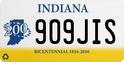 IN license plate 909JIS