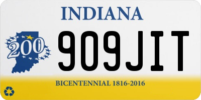 IN license plate 909JIT