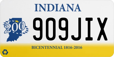 IN license plate 909JIX