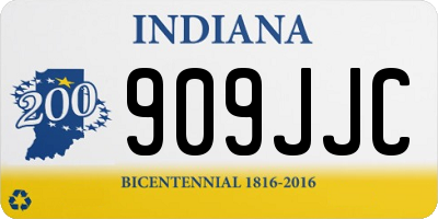 IN license plate 909JJC