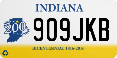 IN license plate 909JKB