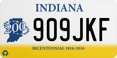 IN license plate 909JKF
