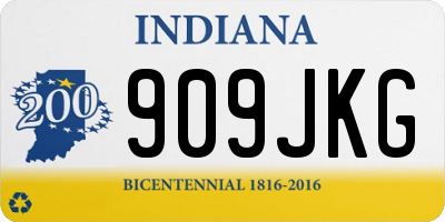 IN license plate 909JKG