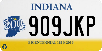 IN license plate 909JKP