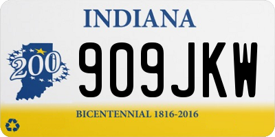 IN license plate 909JKW