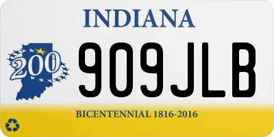 IN license plate 909JLB