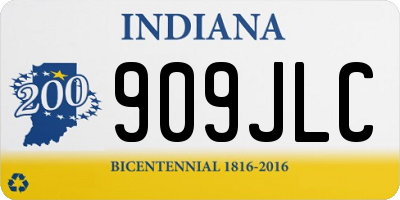 IN license plate 909JLC