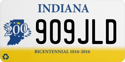 IN license plate 909JLD